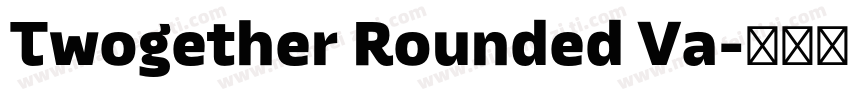 Twogether Rounded Va字体转换
